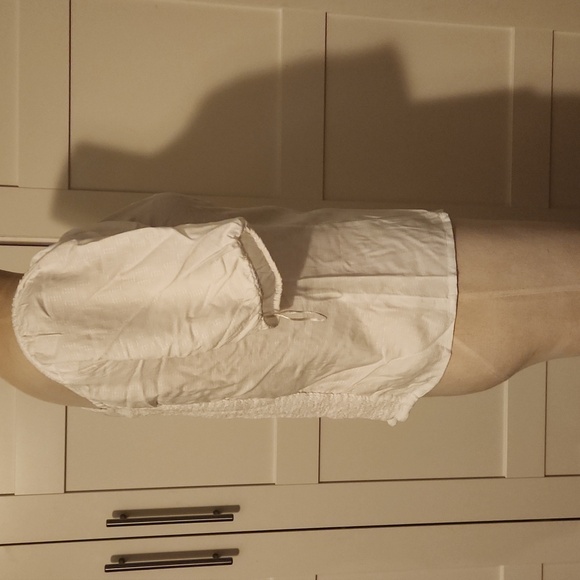 Lee Cooper East London Women's White Button-Up Bubble Sleeve Top Sz L - Picture 2 of 7